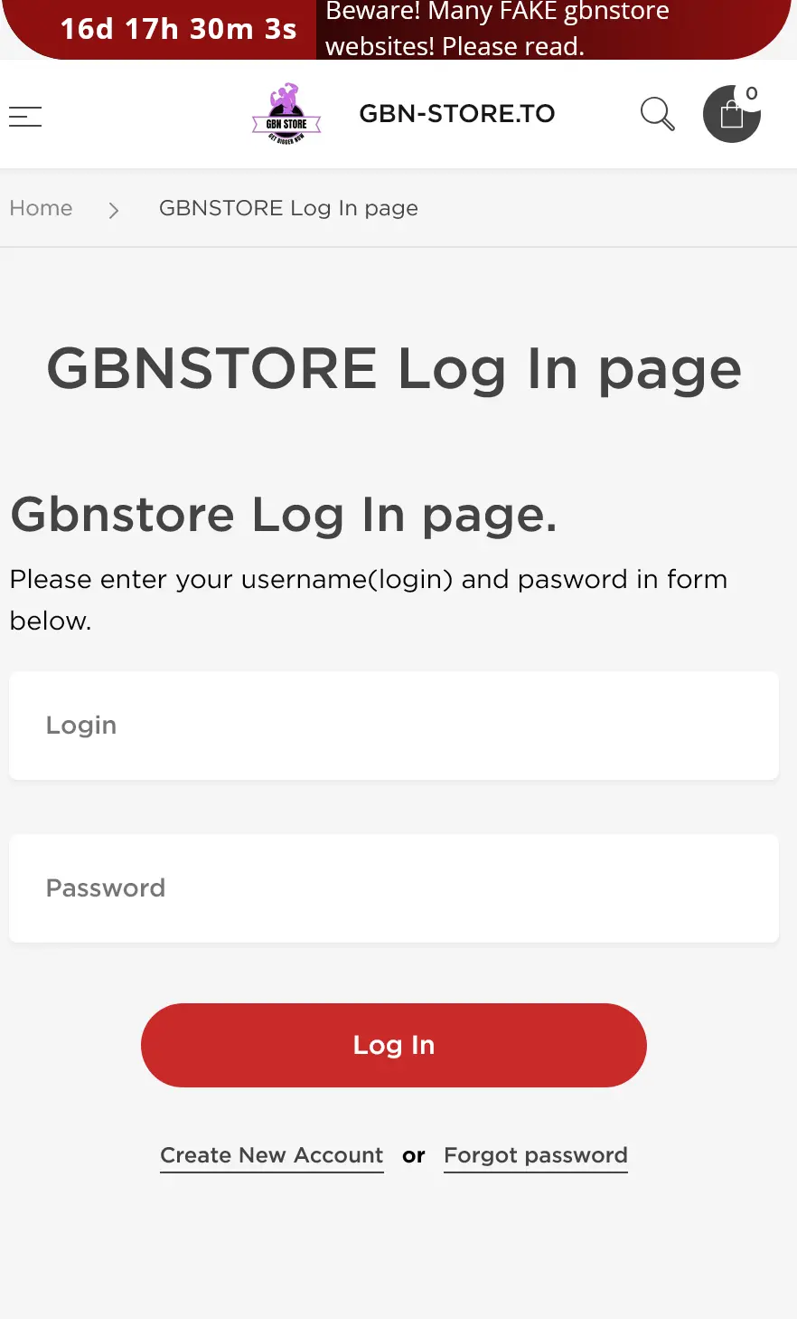 Gbnstore Login