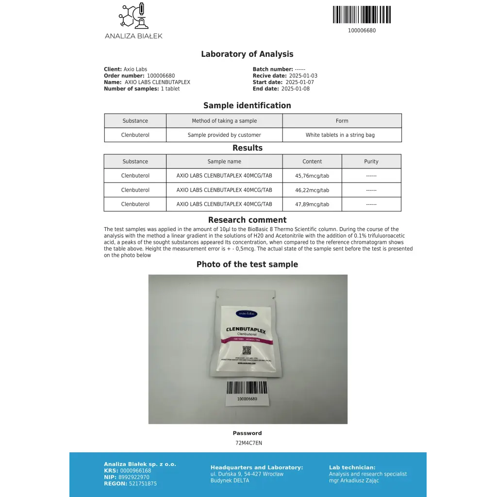 Clenbutaplex Axiolabs