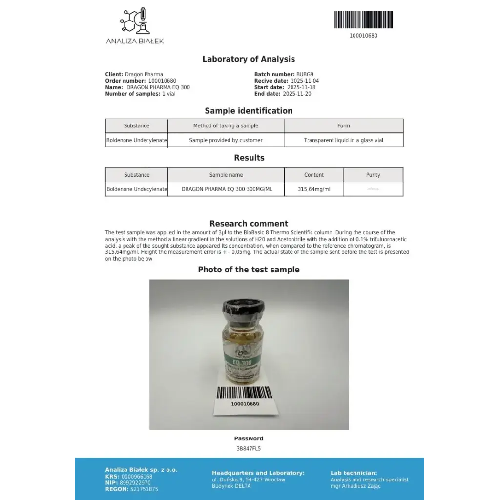 EQ 300 Dragon Pharma