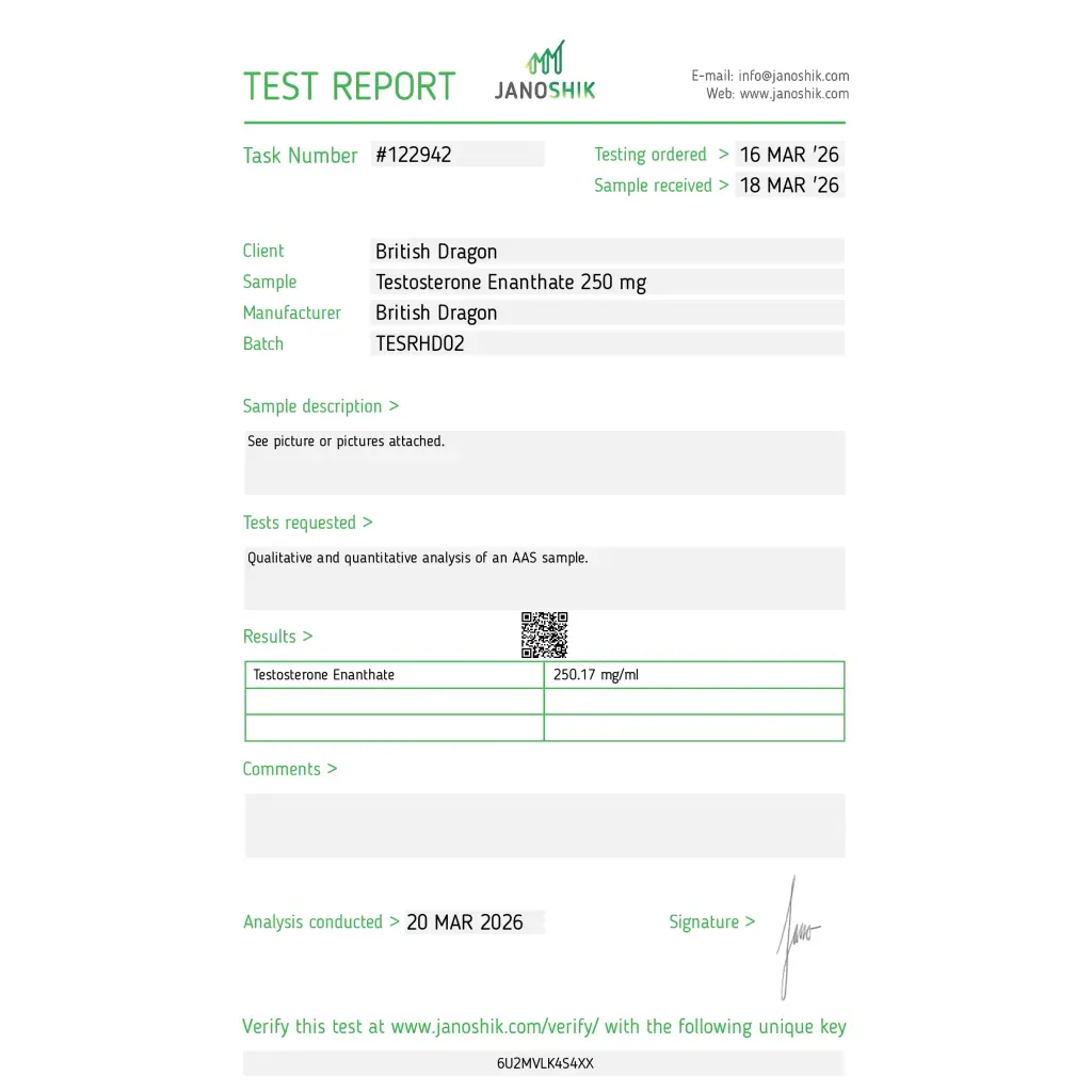 Testabol Enanthate British Dragon