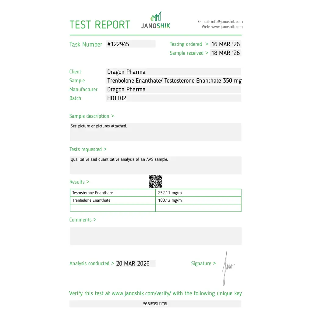 Tren/Test 350 Dragon Pharma
